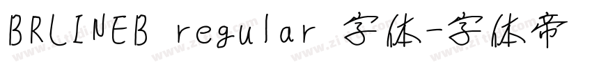 BRLINEB regular 字体字体转换